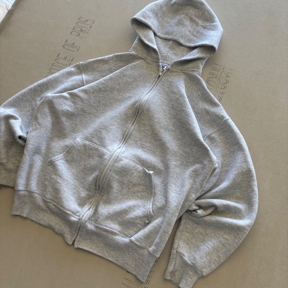 Russell Athletic Other - Vintage 90s Russell Athletic Zip Hoodie Heather Grey Made in USA